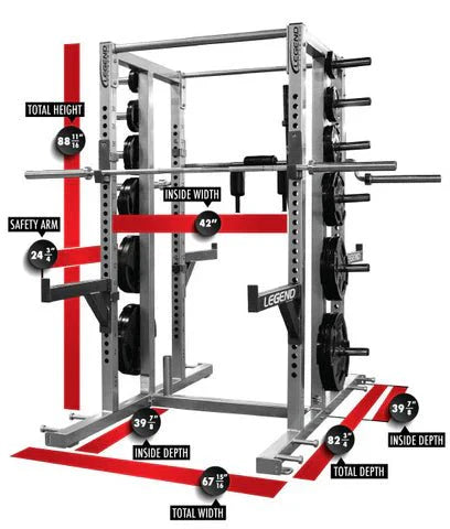 Legend Fitness Performance Series Double-Sided Half Cage