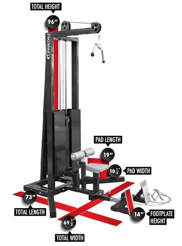 Legend Fitness Pro Series Seated Lat/Floor Row