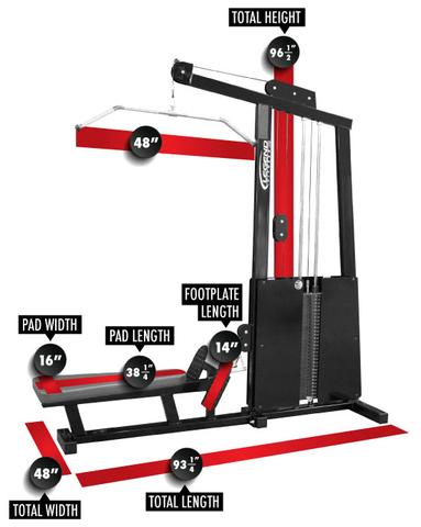 Legend Fitness Pro Series Seated Lat/Low Row