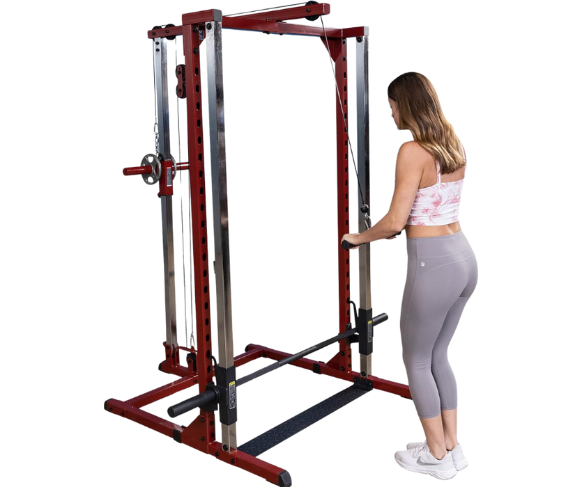Body Solid BFSM250P2 Best Fitness Smith Machine Package with Lat Attachment