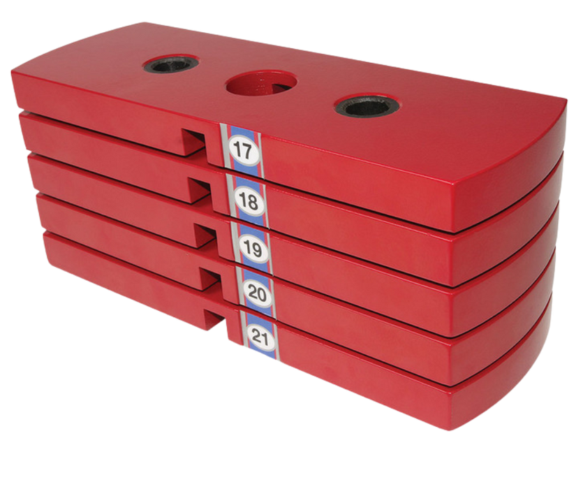 Body Solid HP50 Premium Red 50 lb Weight Stack Plate