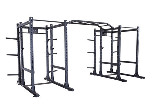 Body-Solid SPR1000SSDBBack Extended Double Power Rack Package w/Power Rack Strap Safeties
