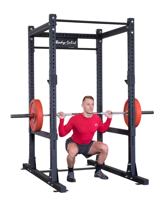 Body-Solid SPR1000SSP2 Commercial Power Rack w/Power Rack Strap Safeties + Adjustable Bench