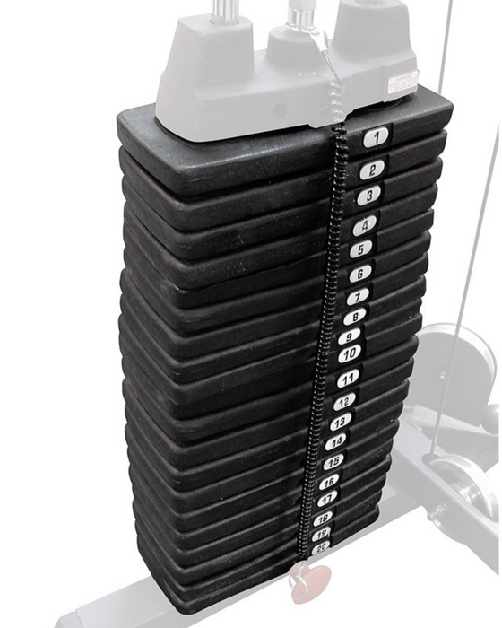 Body Solid WSP200 200 lb Premium Weight Stack