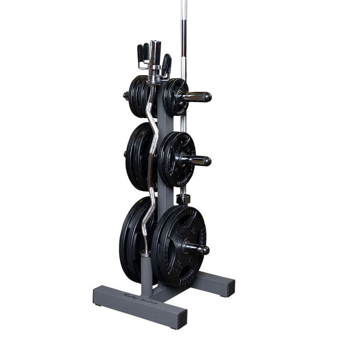 Body-Solid 6-Post Weight Tree and Bar Holder for Olympic Weight Plates WT46