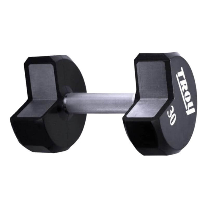 TROY Urethane Dumbbell Set with Racks