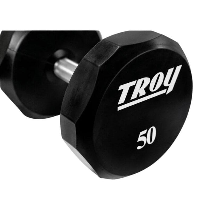 TROY Urethane Dumbbell Set with Racks