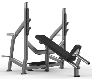 Muscle D Fitness - Incline Bench - Olympic - 11 Gauge Steel - Commercial Upholstery