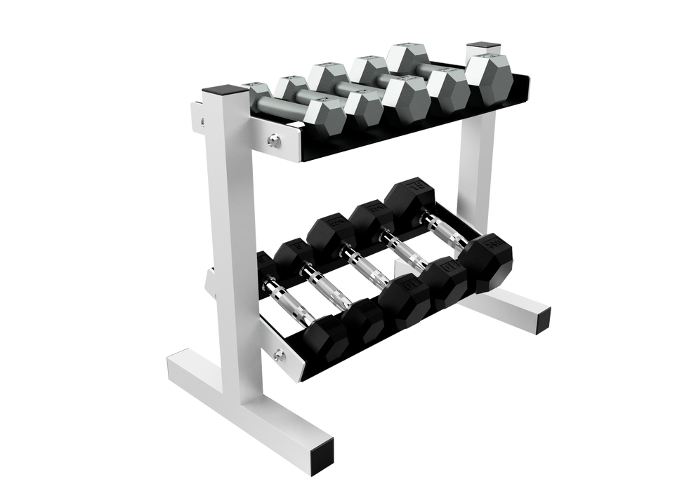 USA Miniature 2 tier, 5 pair Dumbbell Rack