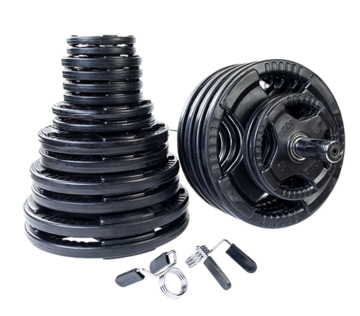 Body-Solid Rubber Grip Olympic Set 500 lbs