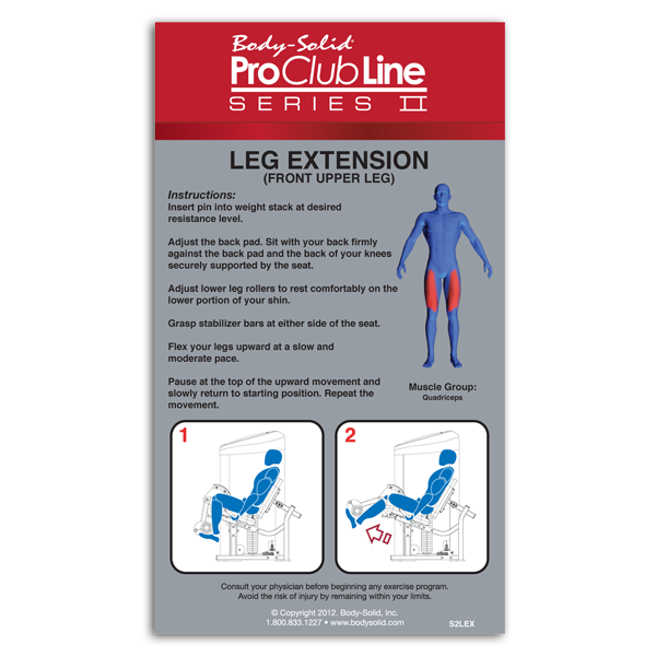 Body-Solid S2LEX Pro Club Line Series II Leg Extension