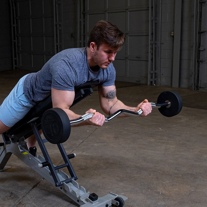 Body-Solid EZ Curl Barbells Set - 20 to 110 lb.