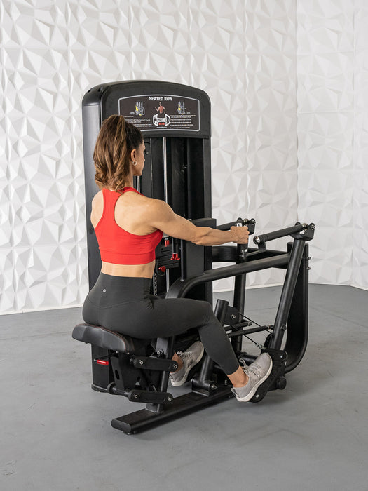 Muscle D Fitness - Elite Selectorized Seated Row - Rear Delt Workout