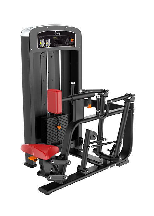 Muscle D Fitness - Elite Selectorized Seated Row - Rear Delt Workout
