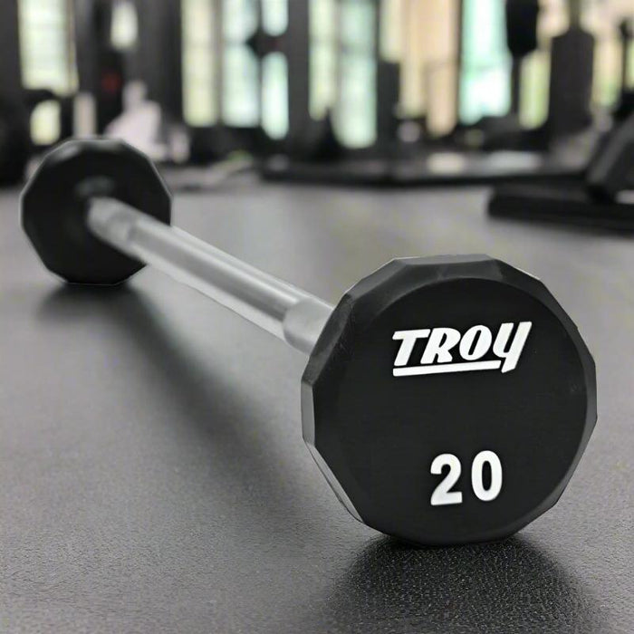 TROY Urethane Fixed Barbell Set 20-110 lbs