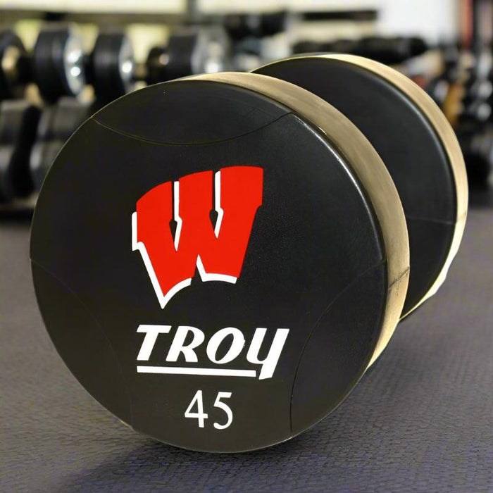 Troy Urethane T-Clog Logo Dumbbell Set