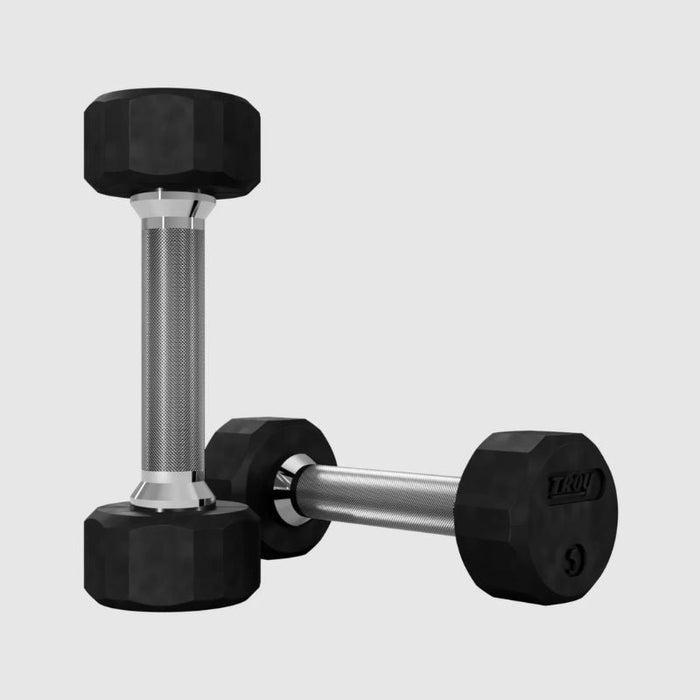 Troy 12-Sided Dumbbells & Rack Set