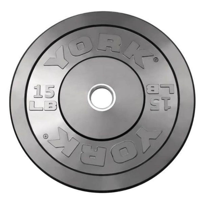 York Barbell 29067 USA Rubber Bumper Plates 15
