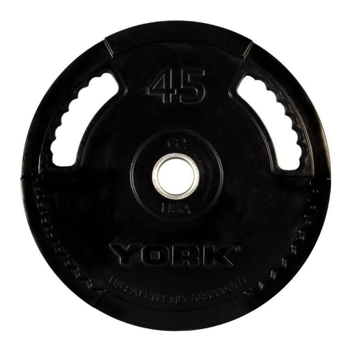 York_Barbell_29078G-2_Rubber_Encased_Olympic_Plates_45