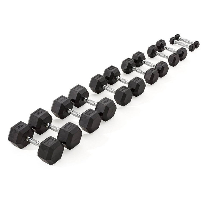 York Rubber Hex Dumbbells