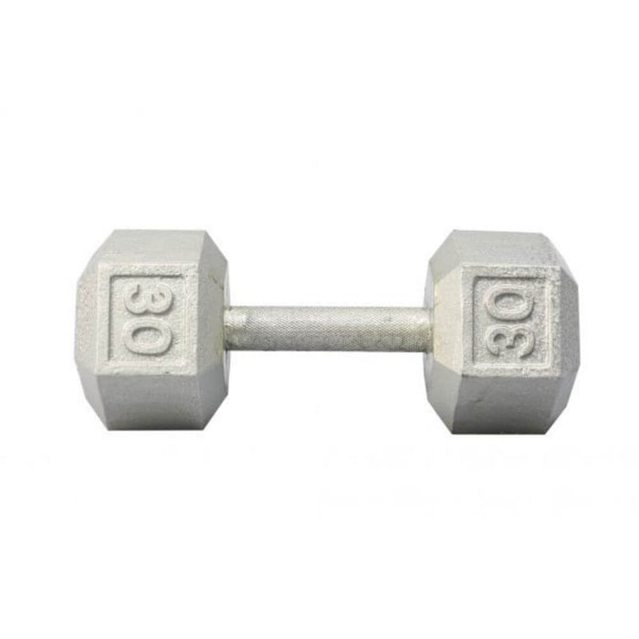 York Barbell 3461 Cast Iron Hex Dumbbells 30lb
