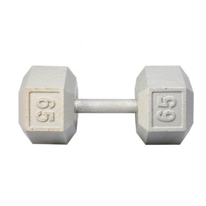 York Barbell 3461 Cast Iron Hex Dumbbells 65lb
