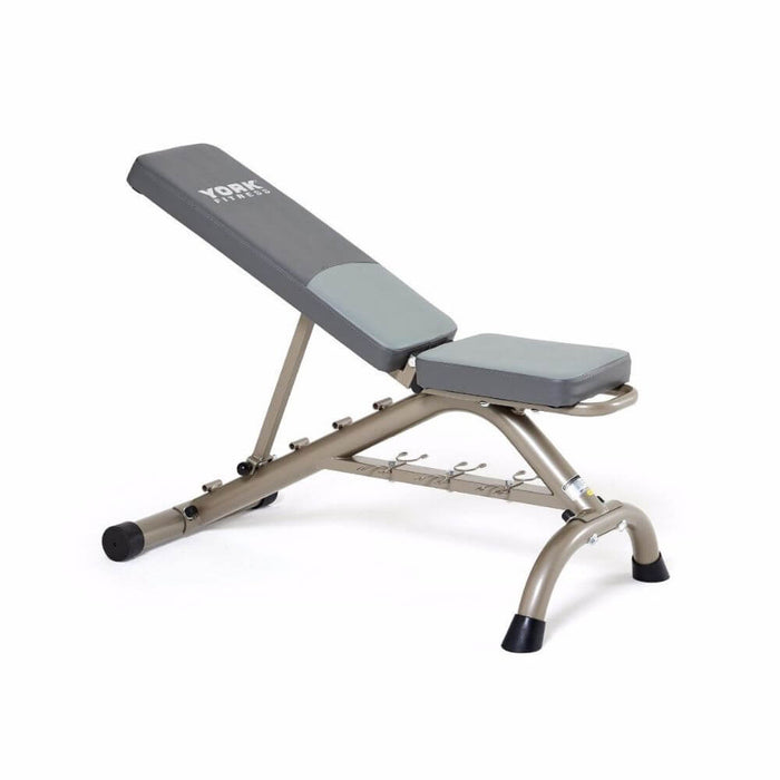 York Barbell Multi Position Fitness Bench With Fitbell Storage