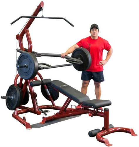Body-Solid GLGS100P4 Corner Leverage Gym Package