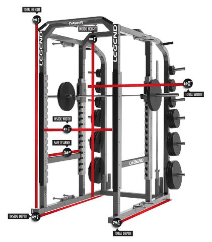 Legend Fitness Pro Series Power Cage