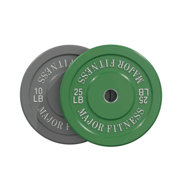Major Fitness Low Bounce Bumper Plates Olympic Weight Plates Set