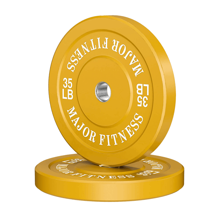 Major Fitness Low Bounce Bumper Plates Olympic Weight Plates Set