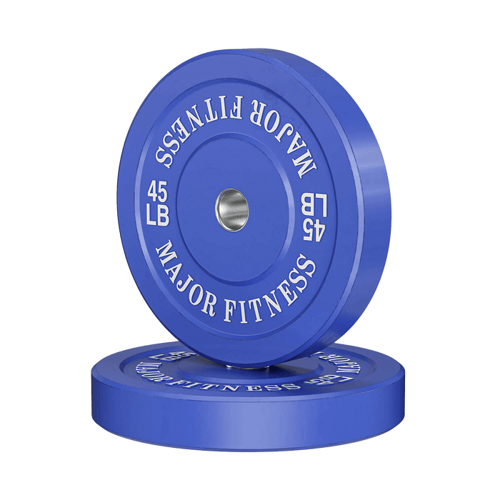 Major Fitness Low Bounce Bumper Plates Olympic Weight Plates Set