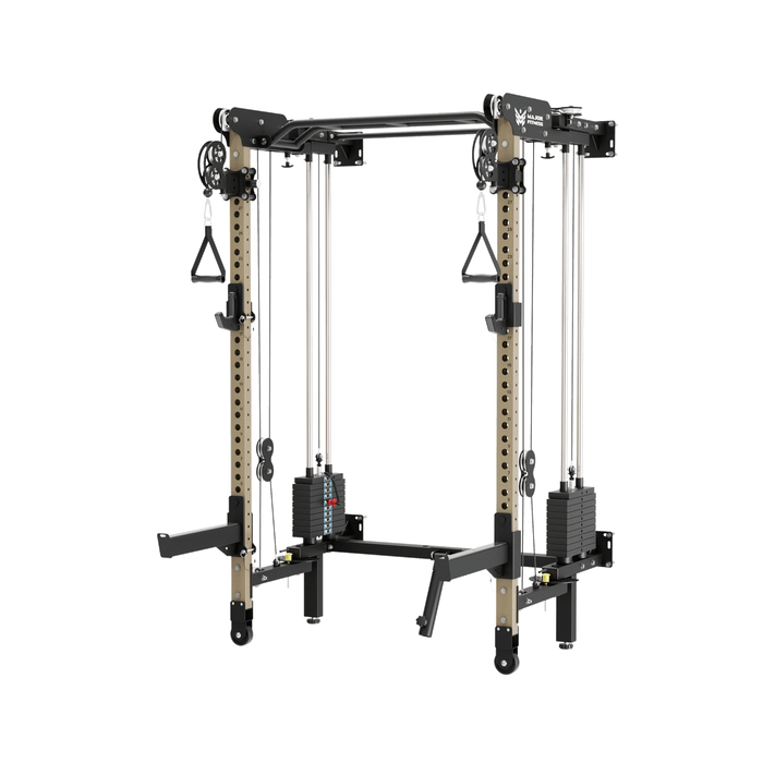 Major Fitness F35 All-In-One Home Gym Wall-Mount Folding Power Rack