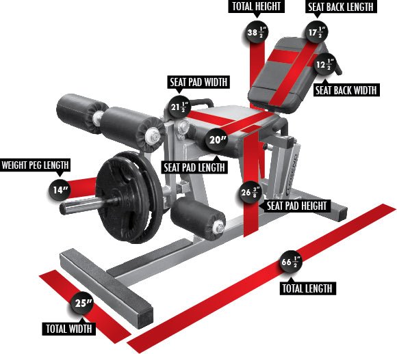 Legend Fitness Plate-Loaded Leg Extension/Curl