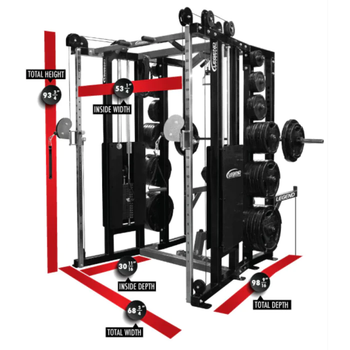 LEGEND Fitness Functional Trainer Fusion Half Cage