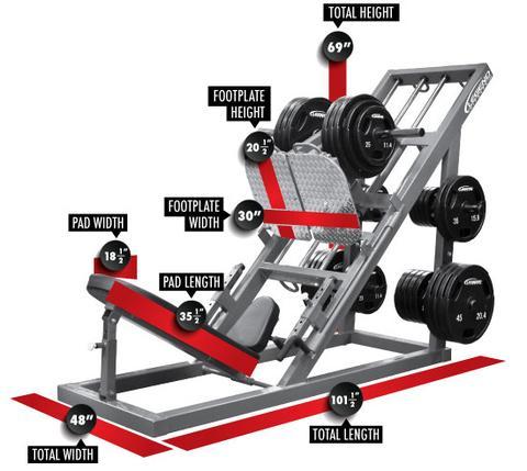 Legend Fitness Unilateral Angled Leg Press