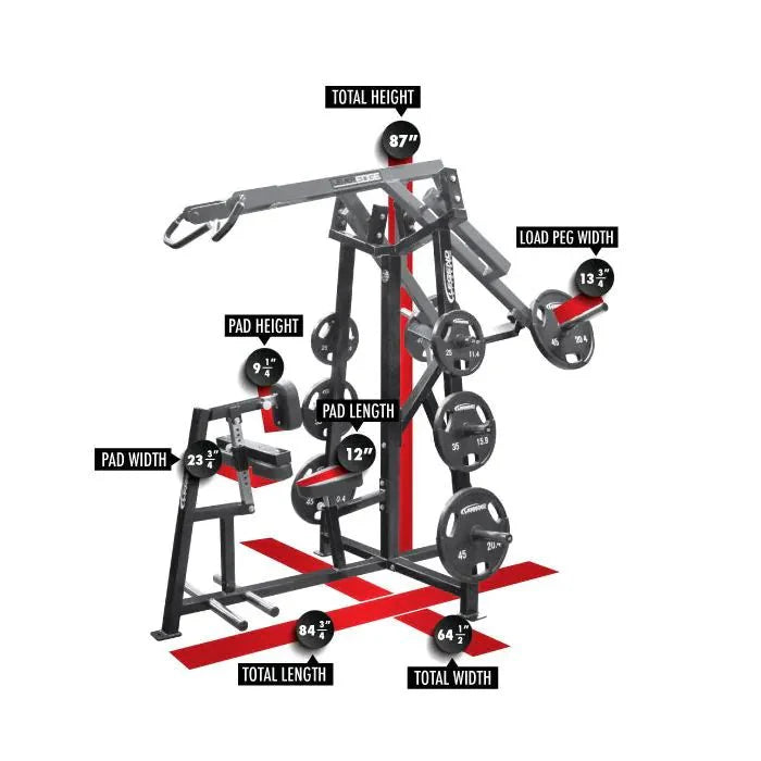 Legend Fitness LeverEDGE Unilateral Diverging High Row