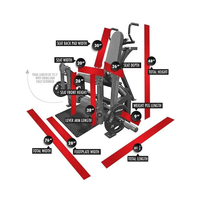 Legend Fitness LeverEDGE Unilateral Leg Extension/Curl Combo