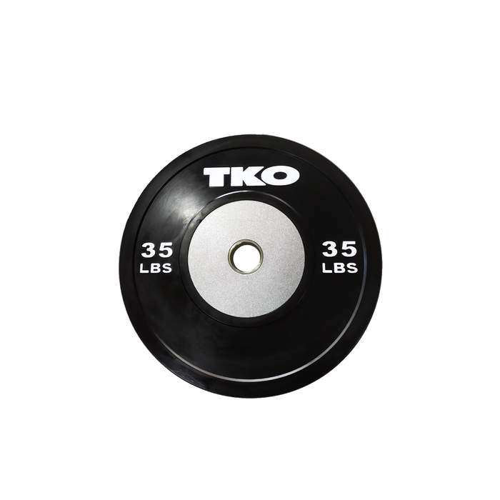 TKO Black Competition Rubber Bumper Plates