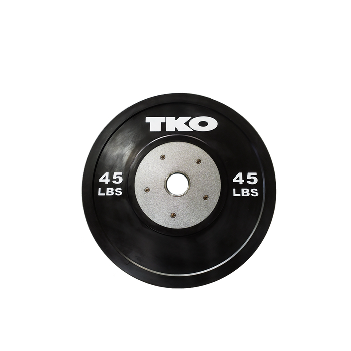 TKO Black Competition Rubber Bumper Plates