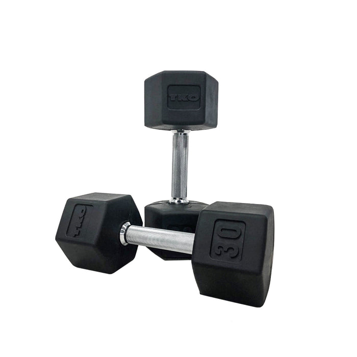 TKO Rubber Hex Dumbbell