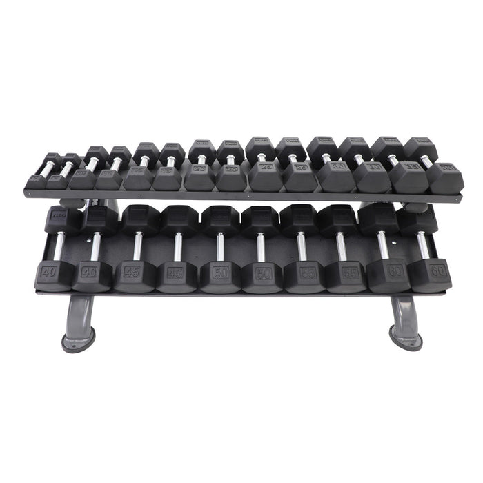 TKO 2-Tier Horizontal Dumbbell Rack