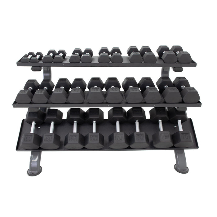 TKO 3-Tier Horizontal Dumbbell Rack