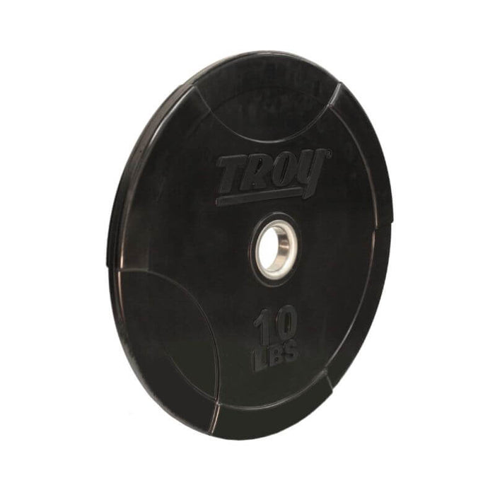 TROY Solid Black Bumper Plate with Steel Insert