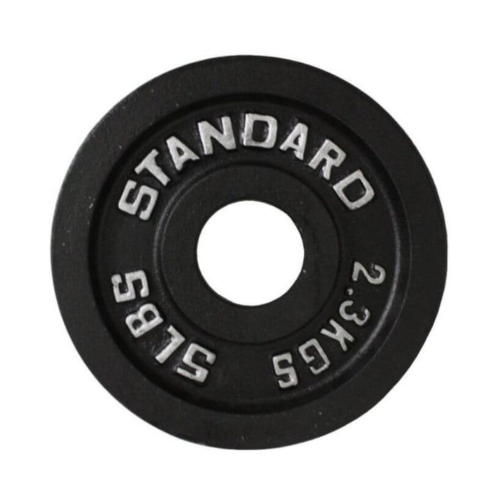 BO Troy Economy Black Cast Iron Olympic Plate 15 lb