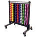Body-Solid Commercial Vinyl and Neoprene Dumbbell Rack GDR500 with Dumbbell 