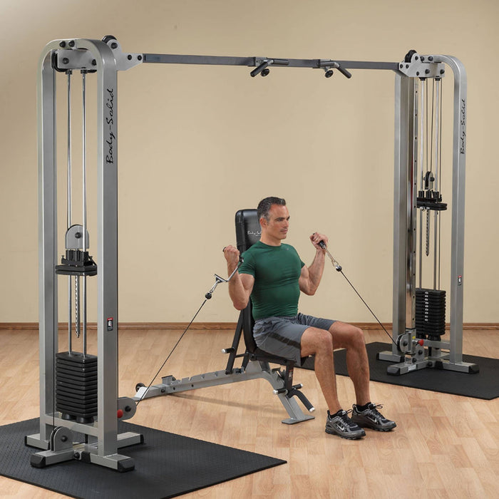 Body-Solid Pro ClubLine Cable Crossover by Body-Solid with Dual Stacks SCC1200G