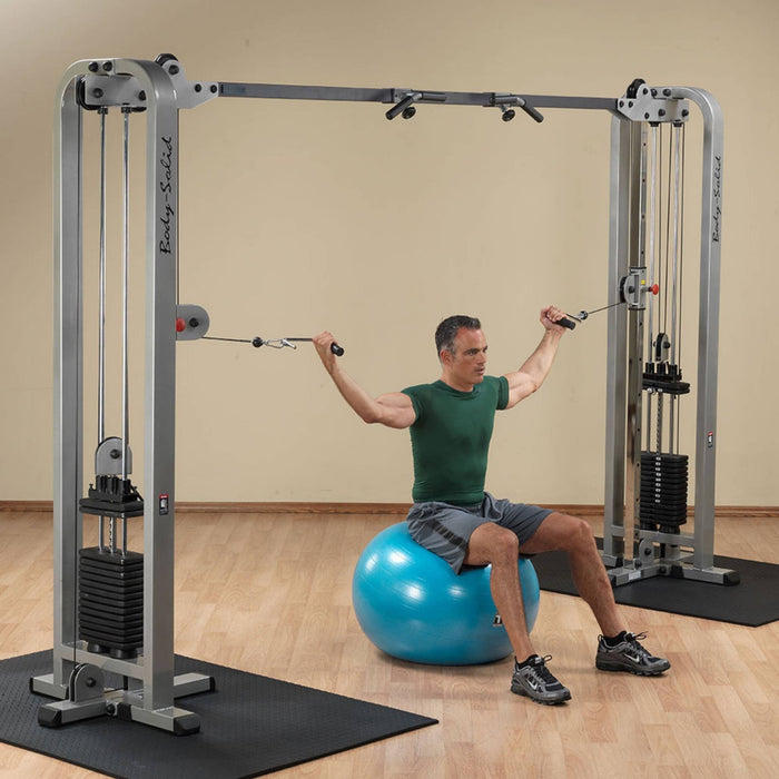 Body-Solid Pro ClubLine Cable Crossover by Body-Solid with Dual Stacks SCC1200G