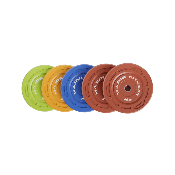Major Fitness Low Bounce Bumper Plates Olympic Weight Plates Set