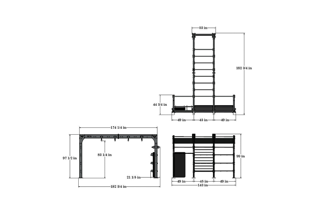 TKO 14' Bridge W/Storage